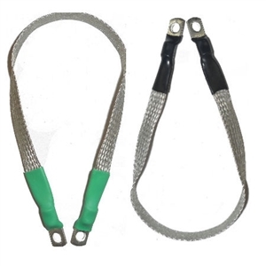 Ground straps copper, tinned, with ring terminals